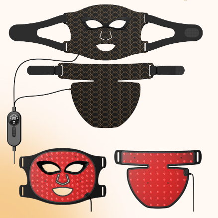 NeoSkin™ LED Face + Neck Light Therapy Mask – 7-Color Infrared Silicone Treatment System NS1640